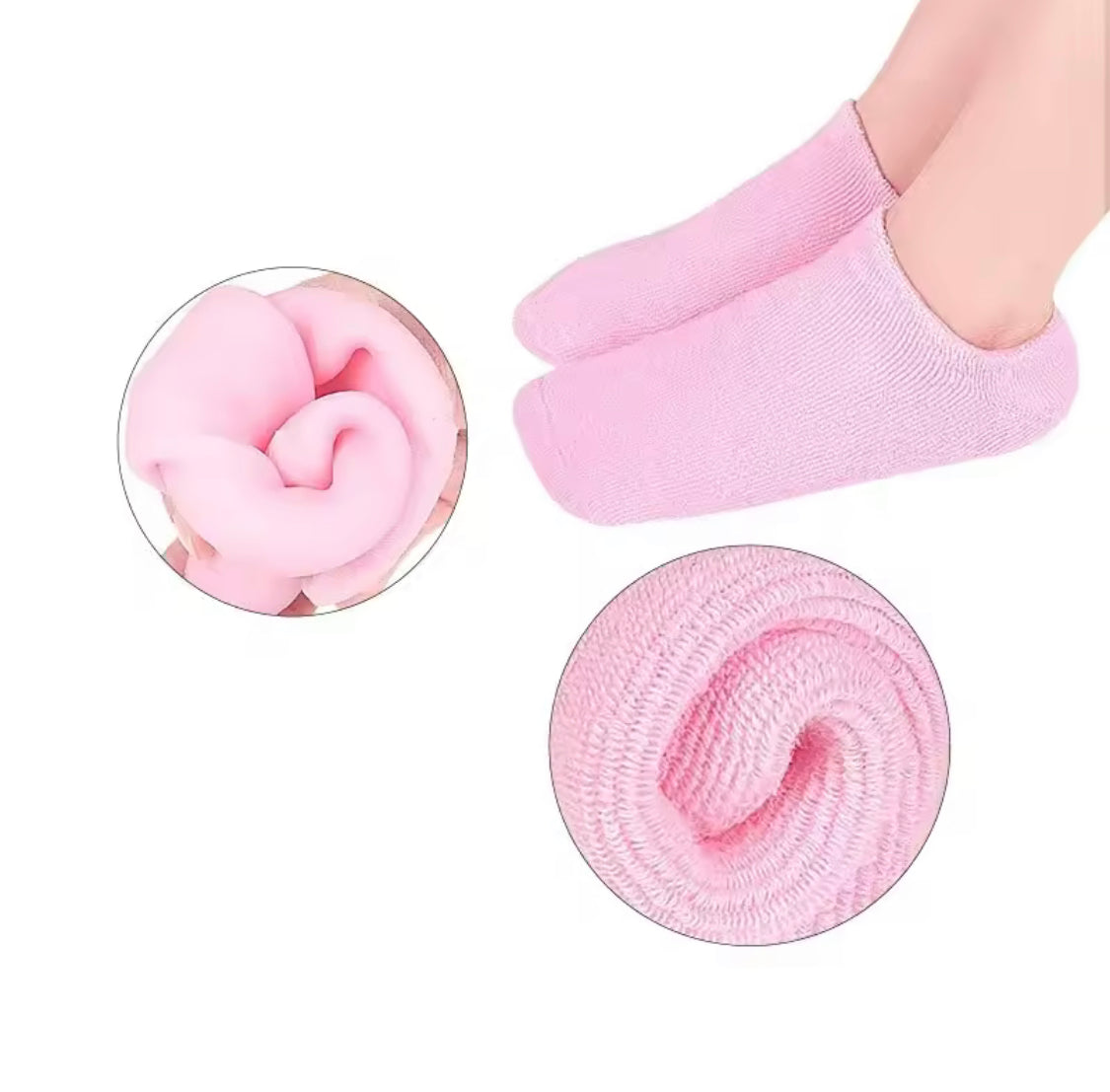 Foot Spa Gel Moisturising Anti Cracked Socks, Feet Care Protector, Full Length Silicone Foot Protector, Reusable Pedicure Silicone Sock Foot Spa Gel Moisturising Anti Cracked Socks, Feet Care Protector, Full Length Silicone Foot Protector, Reusable Pedicure Silicone Sock